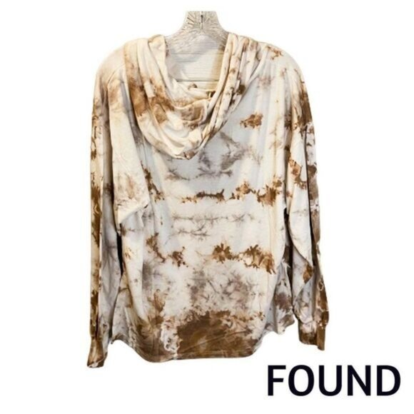 FOUND Slightly‎ Oversized High/low Drawstring Soft Hoodie Pullover Sweater NWT - Picture 3 of 4